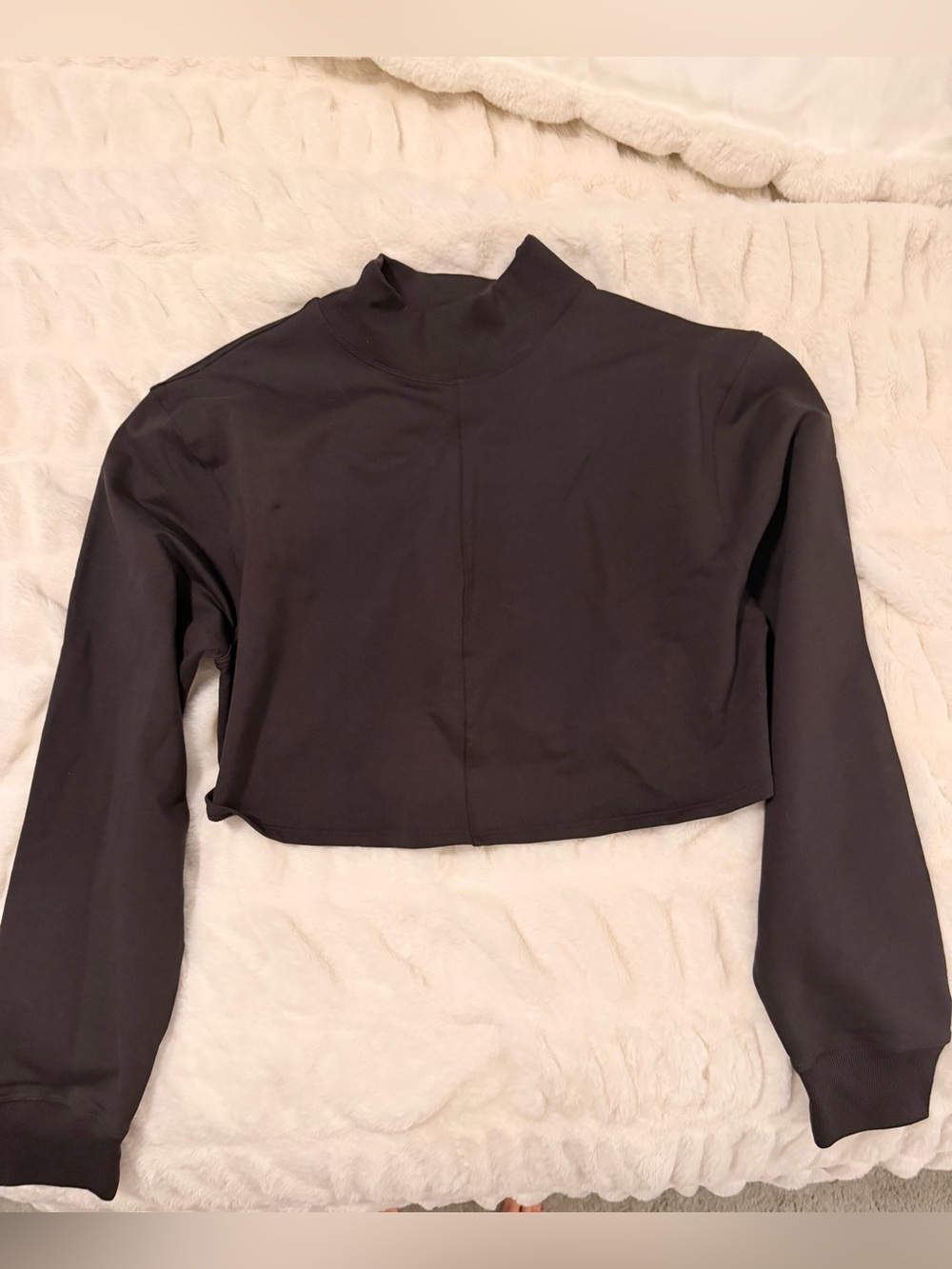 lululemon athletica Cropped Mock Neck Long Sleeve Top
